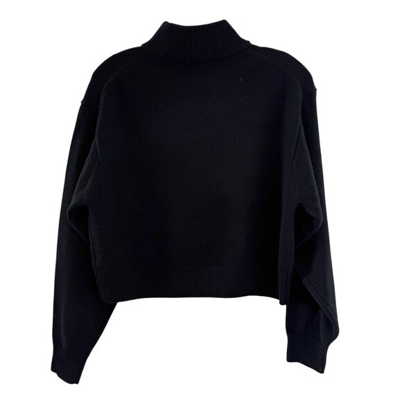NWT ARITZIA Wilfred Free Merino Wool Harper Black Sweater - Picture 5 of 9
